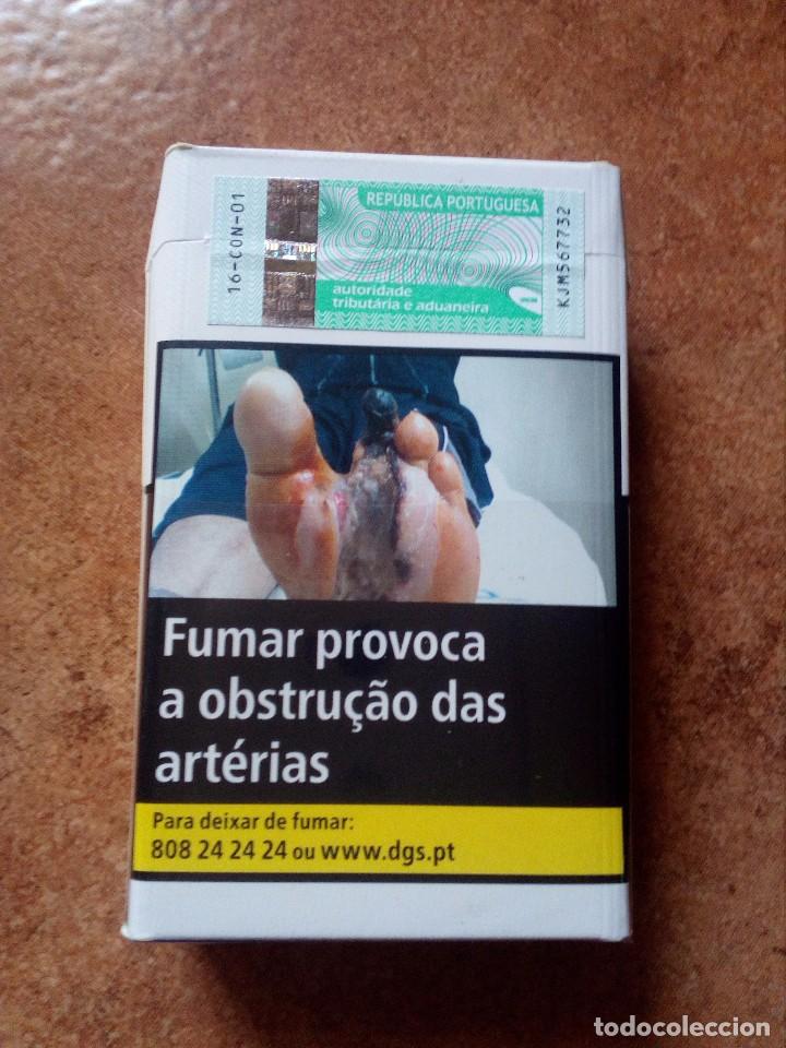 Paquetes de tabaco: Paquete de tabaco L&M Blue Label,vacio - Foto 2