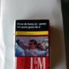 Paquetes de tabaco: PAQUETE DE TABACO L&M.VACIO. PORTUGAL