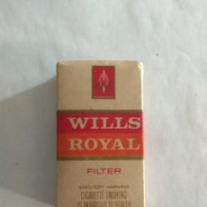 Paquetes de tabaco: PEQUEÑO PAQUETE DE WILLS ROYAL FILTER 10, SIN ABRIR. Lote 98952111