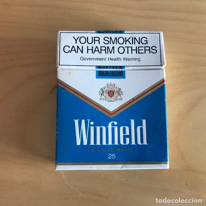 paquete de tabaco vacio winfield extra mild 