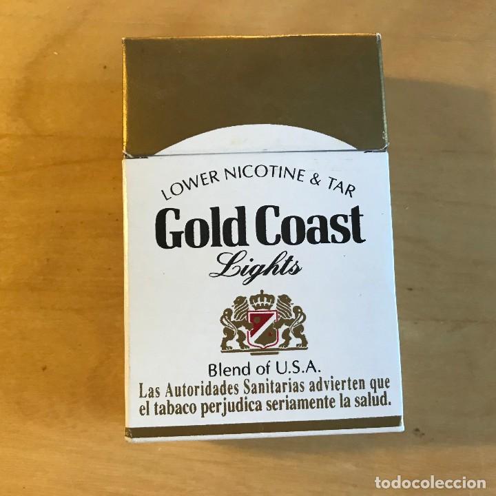 paqueete de tabaco vacio gold coast lights low