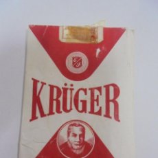 Paquetes de tabaco: PAQUETE DE TABACO. MARCA KRÜGER. VIRGINIO AMARILLO LARGO. VACIO. VER FOTOS. Lote 112844375