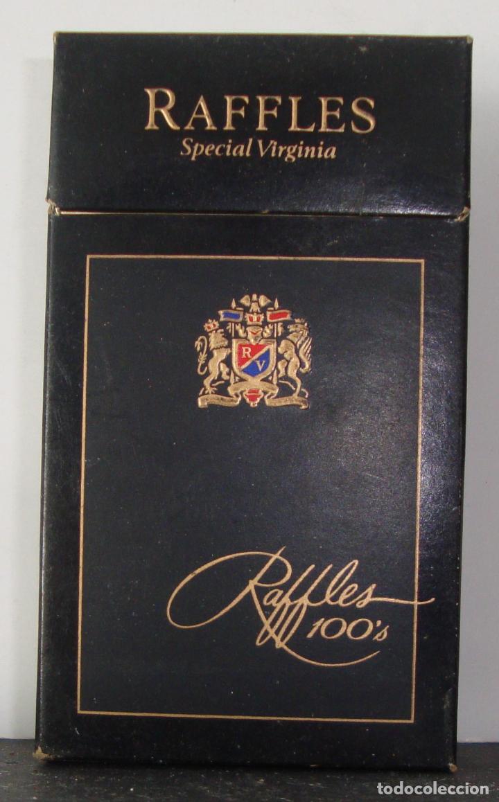 raffles cigarettes tc-115) paquete tabaco vacio raffles