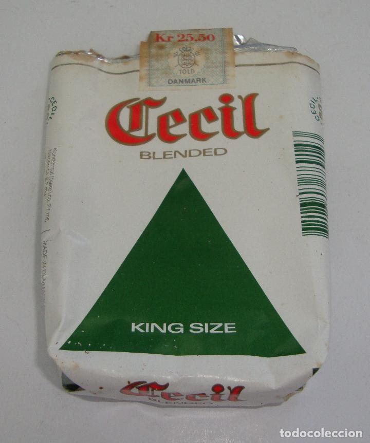 tc-119) paquete tabaco papel vacio cecil