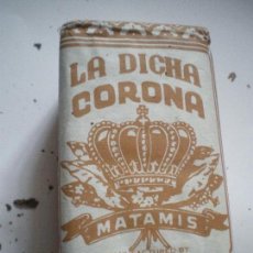 Paquetes de tabaco: PAQUETE TABACO LA DICHA CORONA MATAMIS. Lote 123354311