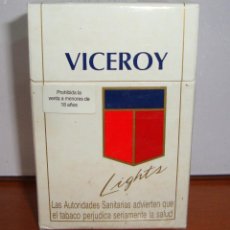 Paquetes de tabaco: (TC-131) PAQUETE TABACO VICEROY COMPLETO NUEVO RARO CON PEGATINA LEER MAS