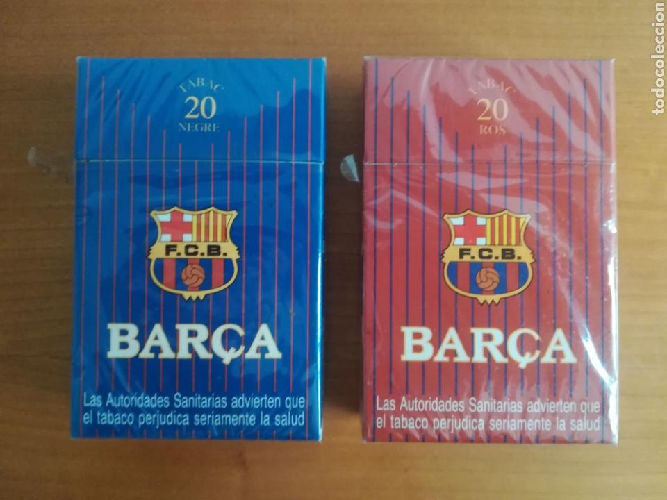 cigarettes in barcelona 2 paquetes cigarrillos barça - azul grana - pre