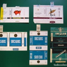 Paquetes de tabaco: BISONTE, DUCADOS, IDEALES, REX. Lote 132338094
