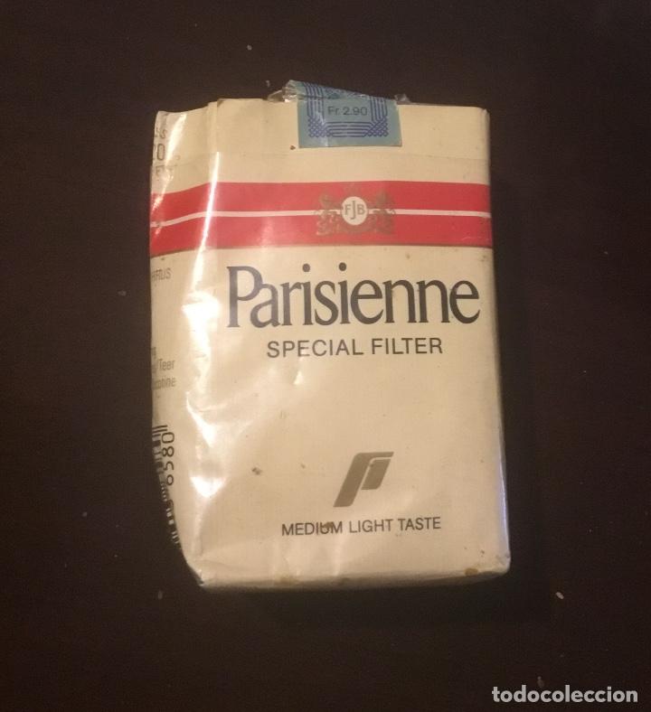 antiguo paquete de tabaco parisienne