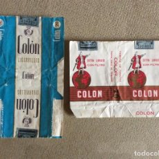 Paquetes de tabaco: LOTE DE 2 PAQUETES DE TABACO COLON . Lote 144226838