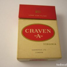 Paquetes de tabaco: CRAVEN A . ANTIGUA CAJETILLA DE 20 CIGARRILLOS. VACIA.