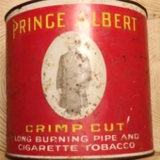 Paquetes de tabaco: CAJA METALICA REDONDA PRINGE ALBERT. CAJA DE CIGARRILLOS TABACO. Lote 157121994