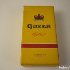 Paquetes de tabaco: QUEEN, ANTIGUO PAQUETE DE TABACO DE 10 CIGARRILLOS.VACIA.