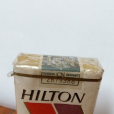Paquetes de tabaco: PAQUETE DE TABACO ANTIGUO Y LLENO ( HILTON )