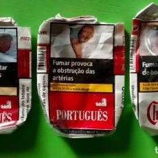 Paquetes de tabaco: 3 PAQUETES DE TABACO VACIOS. PAPEL BLANDO.. Lote 171776527