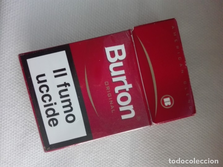 cajetilla tabaco vacia cigarrillos burton i Buy Antique and