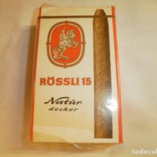 Paquetes de tabaco: PAQUETE DE 15 CIGARROS RÖSSLI. A ESTRENAR. Lote 177507083