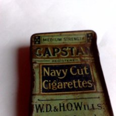 Paquetes de tabaco: ANTIGUA CAJITA,NAVY CUT CIGARETTES,CAPSTAN,MEDIUN STRENGTH,BRISTOL&LONDON.(7,5 X 5 X 2,7CM.). Lote 183685871