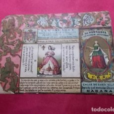 Paquetes de tabaco: MARQUILLA DE TABACO. FABRICA LA HONRADEZ. BARAJA DE AMOR . 10 DE COPAS. Lote 183705360