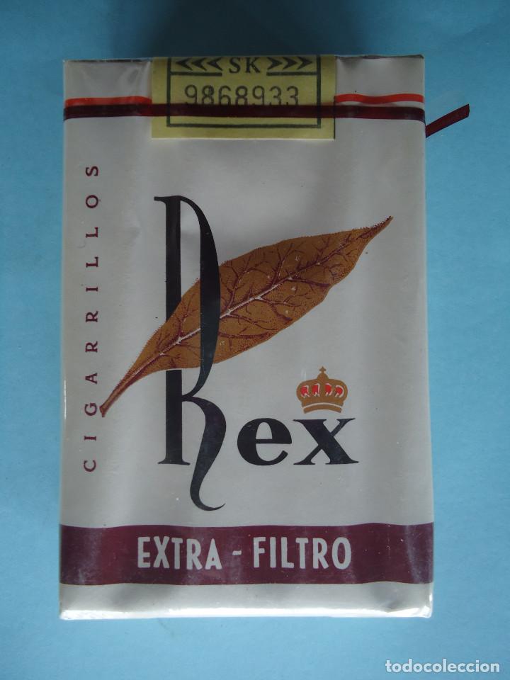 Paquetes de tabaco: PAQUETE DE TABACO ANTIGUO MARCA REX - Foto 1
