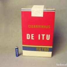 Paquetes de tabaco: GRAN PAQUETE PUBLICITARIO DE CIGARRILLOS DE ITU CN FILTRO - BRASIL - AÑOS 60. Lote 210621765