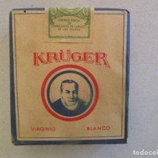 Paquetes de tabaco: KRUGER . PAQUETE DE TABACO MUY ANTIGUO EN PERFECTO ESTADO DE CONSERVACION