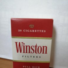 Paquetes de tabaco: PAQUETE DE TABACO ANTIGUO Y LLENO ( WINSTON ) DURO