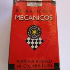Paquetes de tabaco: MECANICOS ROJO . PAQUETE DE TABACO MUY ANTIGUO EN PERFECTO ESTADO DE CONSERVACION