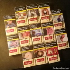 Paquetes de tabaco: LOTE 13 CAJETILLAS VACIAS NOBEL STYLE. Lote 238214205