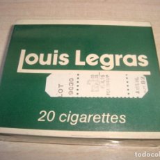 Paquetes de tabaco: RARO PAQUETE DE TABACO DE LABORATORIO LOUIS LEGRAS , SE COMERCIALIZO EN VENTAS A FARMACIA. AÑOS 70. Lote 299476338