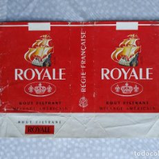 Paquetes de tabaco: ENVOLTORIO PAQUETE DE TABACO ROYALE CIGARRILLOS. Lote 300734053