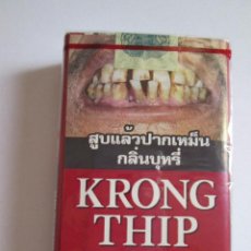 Paquetes de tabaco: KRONG THIP - PAQUETE TABACO BLANDO - 20 CIGARRILLOS - PRECINTADO - 8,5X5,5