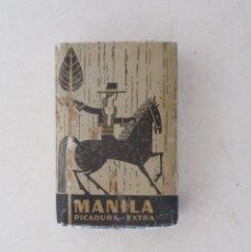Paquetes de tabaco: PAQUETE MANILA PICADURA EXTRA - PRECINTADO, SIN USO. Lote 311238393