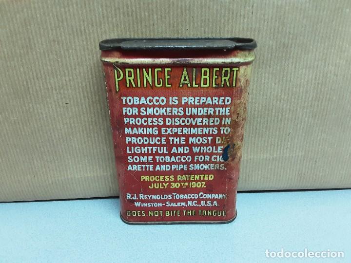 Paquetes de tabaco: Caja de tabaco Prince Albert Crimp Cut 1907 - Foto 2