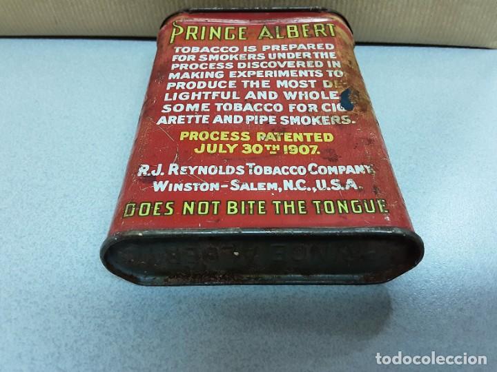 Paquetes de tabaco: Caja de tabaco Prince Albert Crimp Cut 1907 - Foto 4