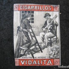 Paquetes de tabaco: CIGARRILLOS VIDALITA-CROMO ANTIGUO-VER FOTOS-(91.418). Lote 326813273