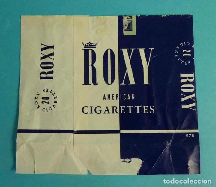 Paquetes de tabaco: RECORTE DE ENVOLTORIO PAQUETE DE TABACO. MARCA ROXY - Foto 1