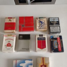 Paquetes de tabaco: LOTE DE 10 ANTIGUOS PAQUETES DE TABACO LLENOS SIN ABRIR. Lote 331055823