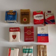 Paquetes de tabaco: LOTE DE 10 ANTIGUOS PAQUETES DE TABACO LLENOS Y CERRADOS. Lote 331056748