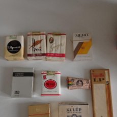 Paquetes de tabaco: LOTE DE 10 ANTIGUOS PAQUETES DE TABACO LLENOS Y CERRADOS. Lote 331056828