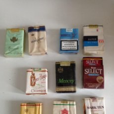 Paquetes de tabaco: ANTIGUO LOTE DE 10 ANTIGUOS PAQUETES DE TABACO LLENOS Y CERRADOS. Lote 331057743