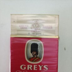 Paquets de cigarettes: PAQUETE DE TABACO PRECINTADO SIN ABRIR. GREYS- KING SIZE FILTER. PAQUETE DURO. AÑOS '60S-'70S.. Lote 331660723
