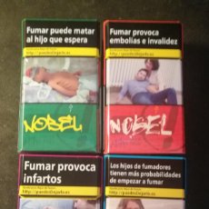 Paquetes de tabaco: (LOTE FF) 4 CAJETILLAS VACÍAS NOBEL STYLE (ABRIL/2022). Lote 344670033