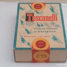 Paquetes de tabaco: FÁBRICA DE TABACO EN BRISSAGO, TOSCANELLI, SIN ABRIR, MEDIDAS 6 X 8,5 X 2,5 CM. Lote 351913134