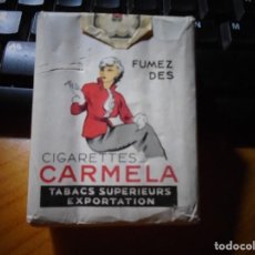 Paquetes de tabaco: PAQUETE TABACO ANTIGUO ” CARMELA ” SIN ABRIR.. Lote 361542335