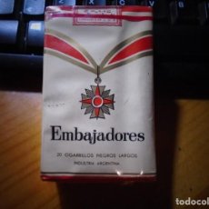 Paquetes de tabaco: PAQUETE TABACO ANTIGUO ” EMBAJADORES ” SIN ABRIR.. Lote 361542450