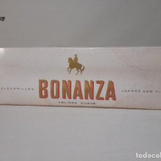 Paquetes de tabaco: VIEJO CARTÓN TABACO BONANZA - TABACALERA ESPAÑOLA (SIN DESPRECINTAR) PAQUETE CAJETILLAS CIGARROS. Lote 362302450