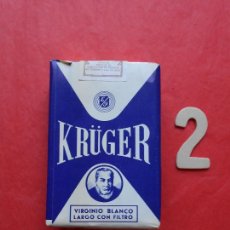 Paquetes de tabaco: CAJETILLA DE TABACO KRÜGER EFEMIANO FUENTES LAS PALMAS TENERIFE. Lote 365253811