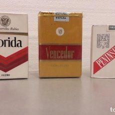 Paquetes de tabaco: 3 PAQUETES DE TABACO FLORIDA PENINSULARES VENCEDOR CON PRECINTO LLENOS. Lote 365267221