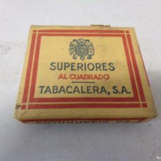 Paquetes de tabaco: ANTIGUO PAQUETE DE CIGARRILLOS SUPERIORES AL CUADRADO DE TABACALERA, S.A.. Lote 366737541